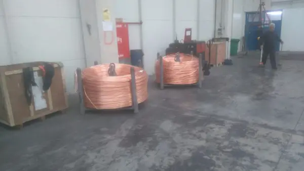 DIMENSIONS OF HIRSHMANN COPPER WIRE ROD 8mm